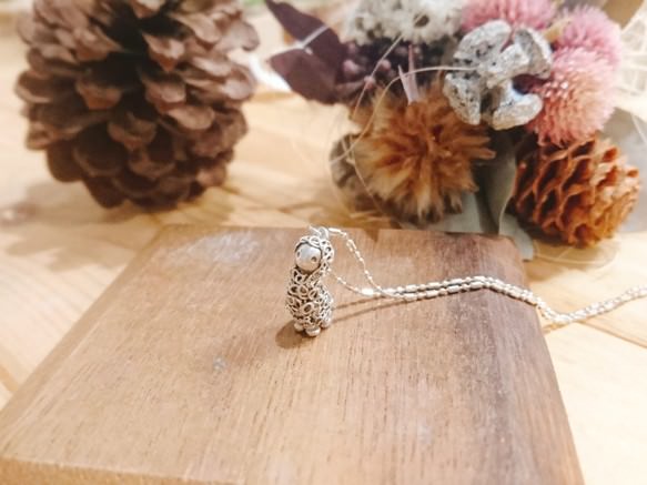 シルバー手作りのかわいいアルパカ Bijoux de Sarah